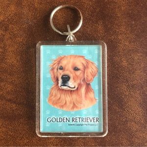 NWT golden retriever key chain